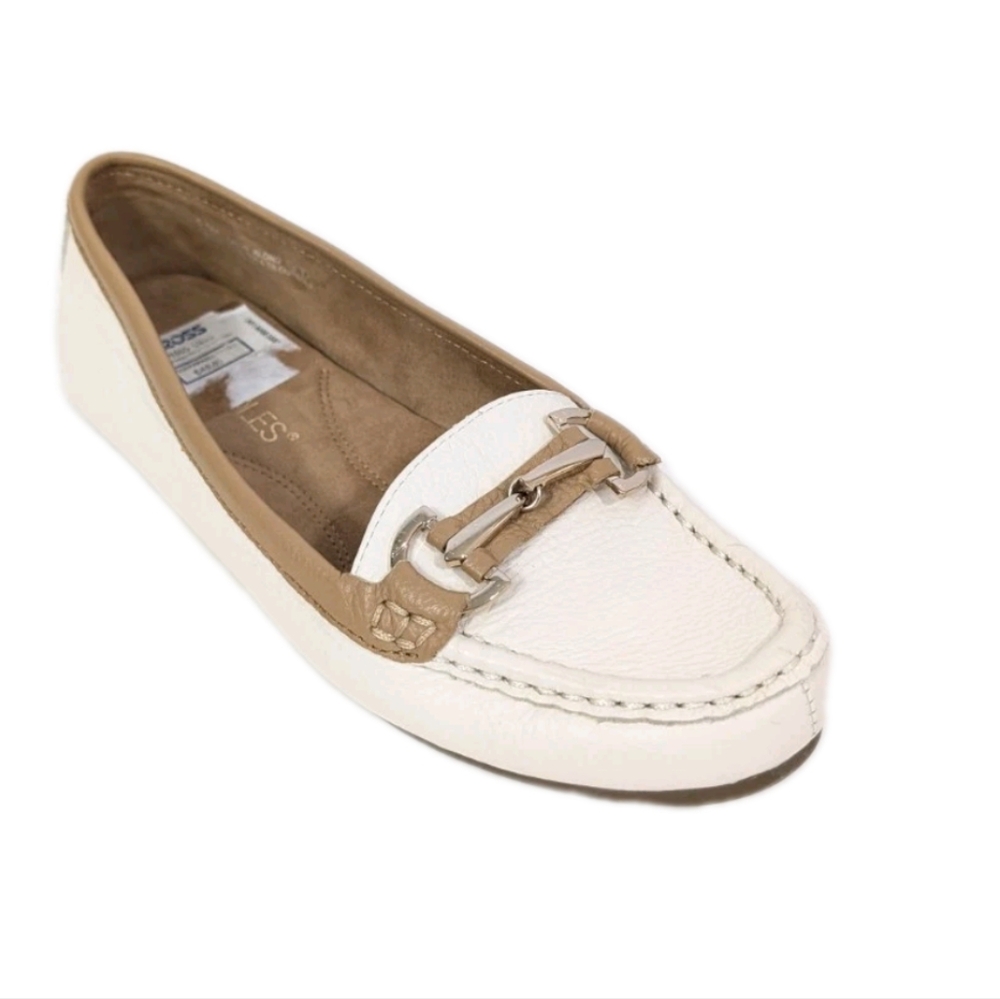 Aerosoles Leather Loafers sz 5.5 New Women Driving shoe drive along Slip on flat